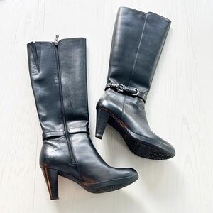 Blondo Black Leather Aqua Protect Knee High Boot Size 6.5